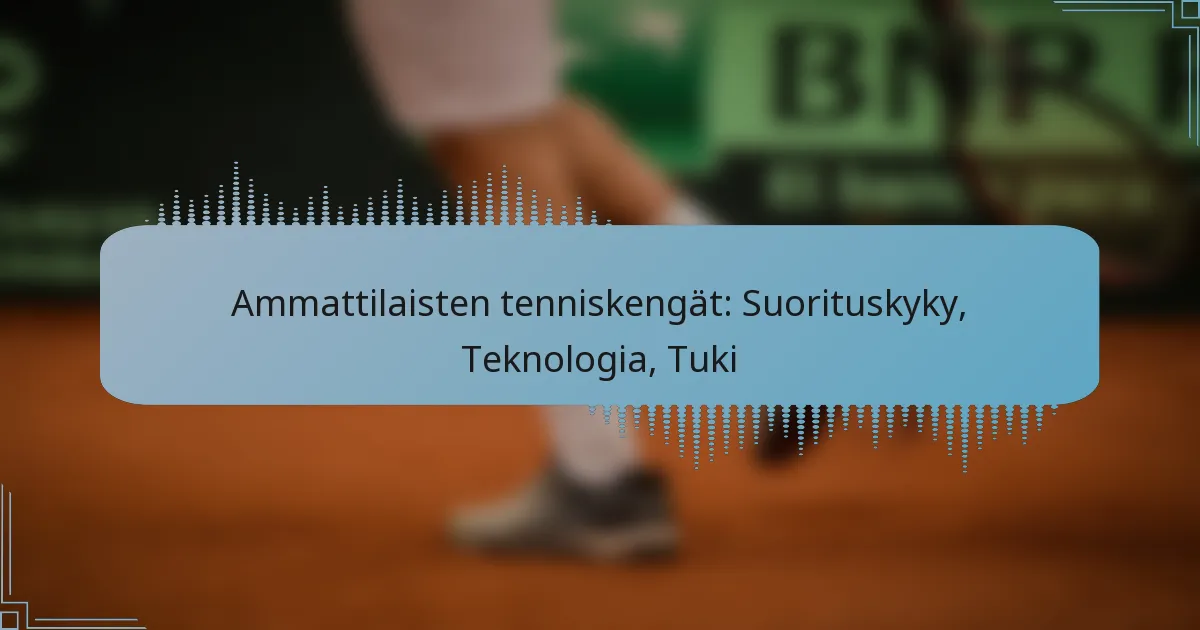 Ammattilaisten tenniskengät: Suorituskyky, Teknologia, Tuki