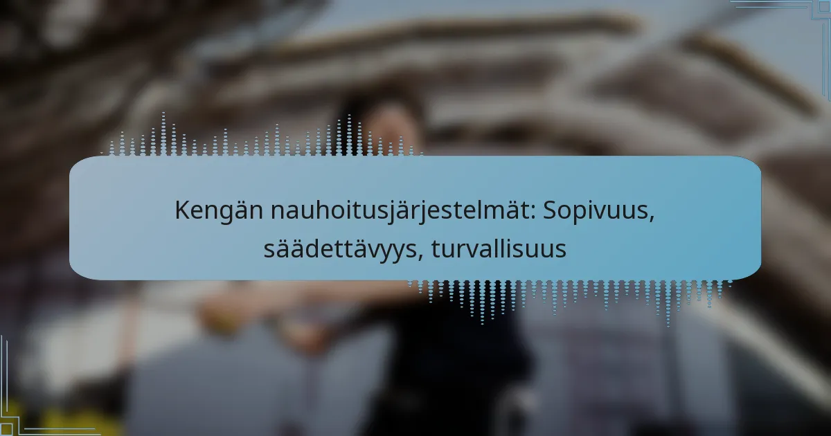 Kengän nauhoitusjärjestelmät: Sopivuus, säädettävyys, turvallisuus