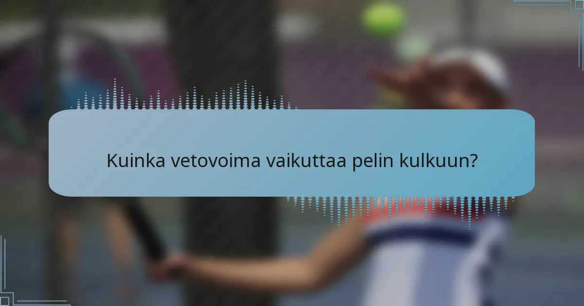Kuinka vetovoima vaikuttaa pelin kulkuun?